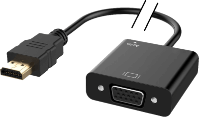 Câble vidéo HDMI vers VGA + AUDIO  1,8m