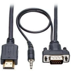 Câble vidéo HDMI vers VGA + AUDIO  1,8m