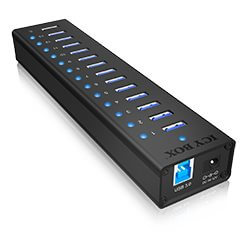 Hub USB 3.0 externe 13 ports avec alimentation