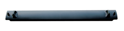 Obturateur 19'' 1U noir Plastique clipsable