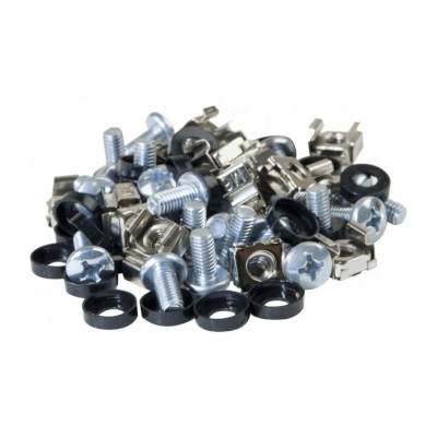 Kit 20 vis écrous-cages ronds M6X12