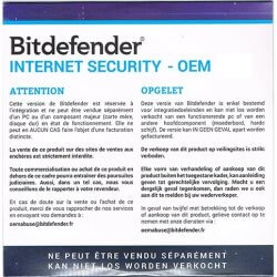 Bitdefender Internet Security OEM 1 an 1 PC