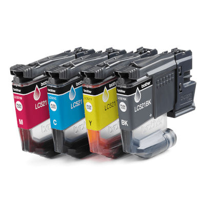 Pack de 4 cartouches (BK/C/M/Y) LC521