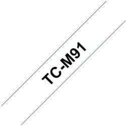 Ruban d'étiquettes TCM91 Noir/Transp.Mat