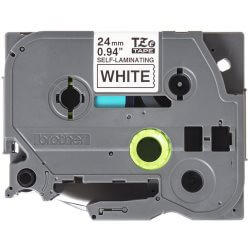 Ruban TZeSL251 24mm Noir /  Blanc Auto-Laminé