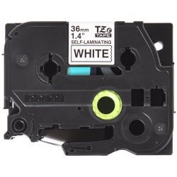 Ruban TZeSL261 36mm Noir /  Blanc Auto-Laminé