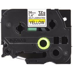 Ruban TZeSL661 36mm Noir /  Jaune Auto-Laminé