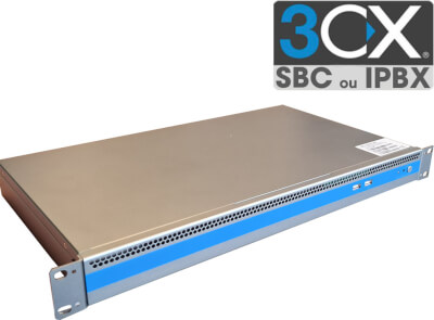 Serveur 3CX hybride IPBX/SBC V20 Rack 19" 100 ext
