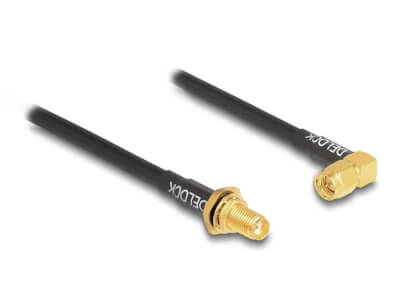 Câble antenne SMA F / SMA M 90° 30cm