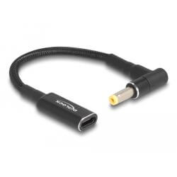 Adaptateur de charge USB-C > HP 7,8x1,7 90° 15cm