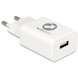 Chargeur USB 1 sorties 3,6 à 12V QC 3.0 blanc