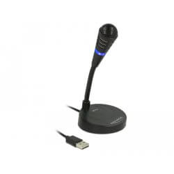 Microphone desktop USB avec bouton mute