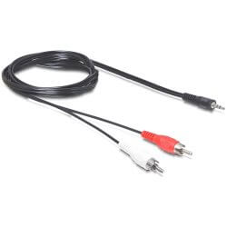 Câble Audio 2x RCA M Jack M stéréo 1,5m