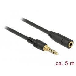 Câble audio jack 3.5mm M/F 5m 4 points