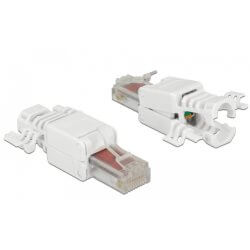 Connecteur réseau RJ45 Cat 6 UTP Toolfree (x2)