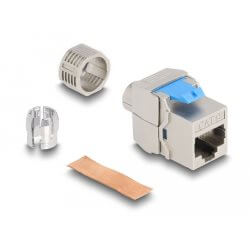 Embase Keystone RJ45 F STP Cat 8.1 Toolfree