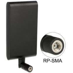 Antenne Wifi ac RP-SMA mâle 10dBi direct.