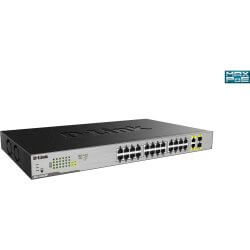 Switch 24 Ports Giga PoE at 370W + 2 Combo SFP
