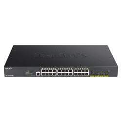 Switch Smart+ 24 Port Giga PoE at 370W + 4 SFP+