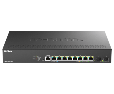 Switch L2+ 8 ports 2,5GbE PoE+ (240W) + 2 SFP+ 10G