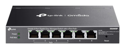 Switch EasyManaged Omada 6 ports Giga dont 4 PoE+