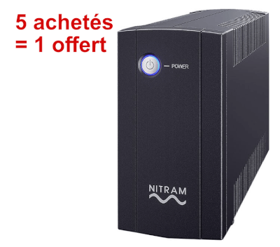 Onduleur Elite Value IEC 650VA 5+1 gratuit