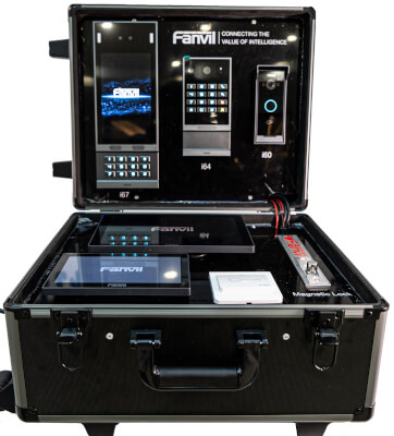 Valise de démo solutions portiers SIP