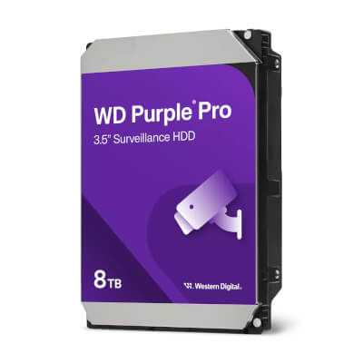 HDD WD Purple Pro Vidéo Surveillance 8To 256Mo