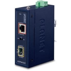 Transceiver indus IP30 Giga PoE at / -40/75°C