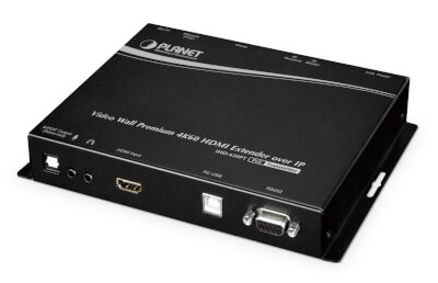 Déport et mur vidéo HDMI 4K over IP transmet. PoE