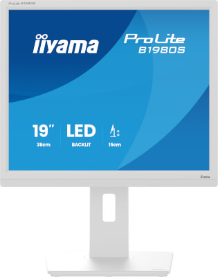 Moniteur 19" blanc 5:4 1280x1024 HDMI/DP pivot +HP