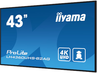 Ecran 43" IPS 4K affichage dynamique 24/7 Android
