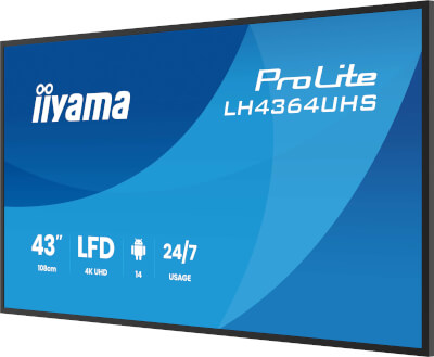 Moniteur 43" 4K UHD 2x HDMI Android 14 24/7