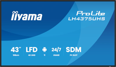 Moniteur 43'' IPS 4K UHD 3840x2160 8ms 24/7 HP
