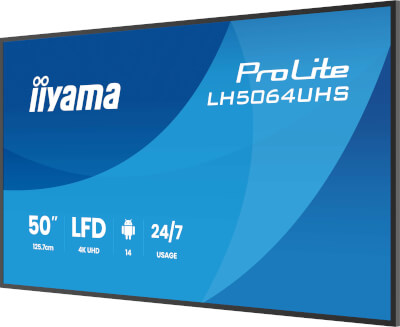 Moniteur 50" 4K UHD 2x HDMI Android 14 24/7