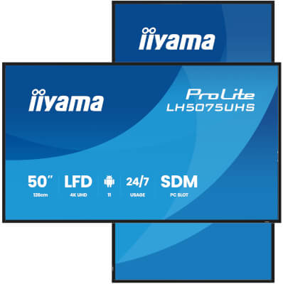 Moniteur 50'' VA 3840x2160 9,5ms Android HP USB