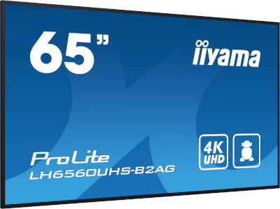 Moniteur  65’’ 4K pour l’affichage dynamique 24/7