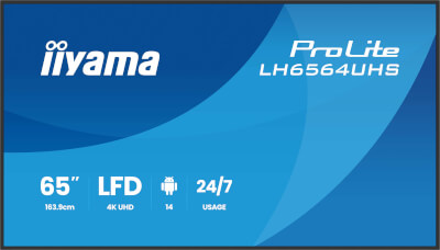 Moniteur 65" 4K UHD 2x HDMI Android 14 24/7