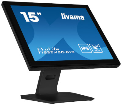 Moniteur 15" Tactile PCAP TN 10 points 1024x768 HP