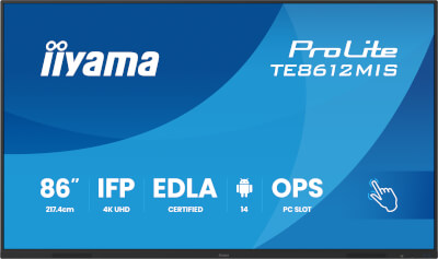 Moniteur 86'' IPS tactile interactif 4KUHD Android
