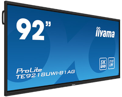 Moniteur 92" tactile interactif 5K UHD Android