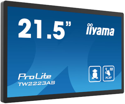 Moniteur tactile 21,5" PCAP verre bord à bord