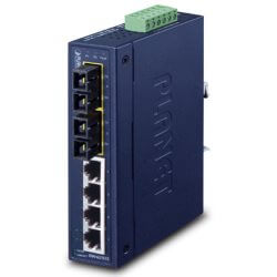 Switch indus IP30 4 100Mbits + 2 FX 15km compact