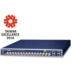 Switch PoE 240W Long range 16x Coax + 2Giga + 2SFP