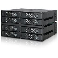 Backplane 8 baies SSD/HDD 2,5” Sata/SAS 2x 5.25”