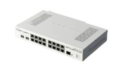 Routeur Cloud 16 ports Giga + 2 SFP+ sans ventil.