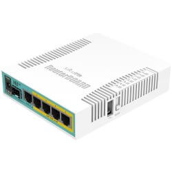 Routeur 5 ports Giga (4 PoE) + SFP hEX PoE