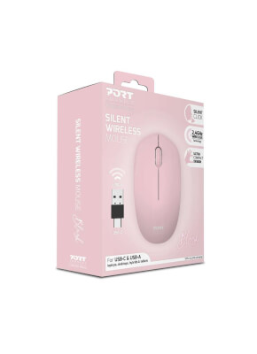 Souris collection Wireless 3 boutons USB Rose