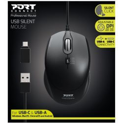 Souris bureautique Pro silencieuse dual USB A & C