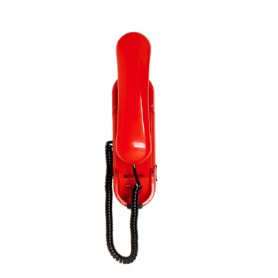 Téléph. urgence HD2000 analog. 2 touches rouge